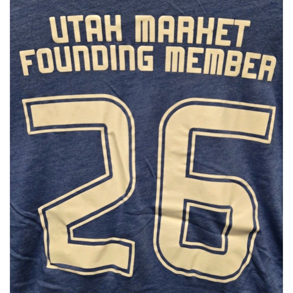 Slalom Utah Market Founding Member SHort Sleeve Blue T-Shirt Size Medium - Picture 4 of 4